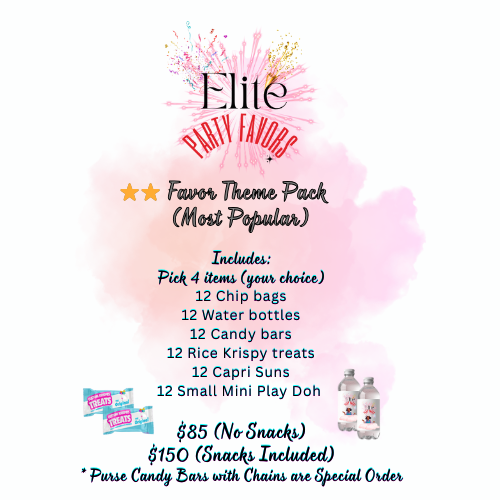 Favor Theme Pack - Select Each Item then add to Cart Individually